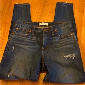 Madewell 9” High Rise Toothpick Jeans